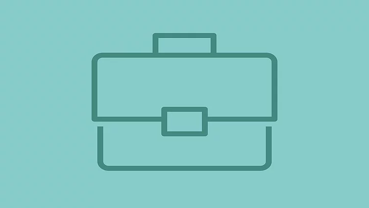 The FES icon shows a briefcase against a mint-green background