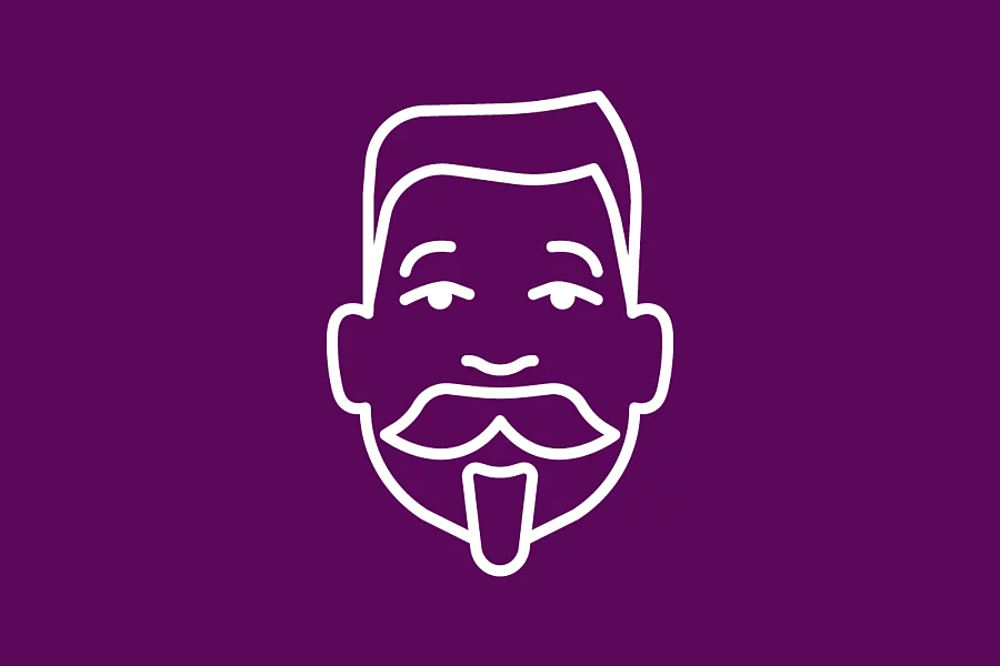 White FES icon shows the Head of Friedrich Ebert