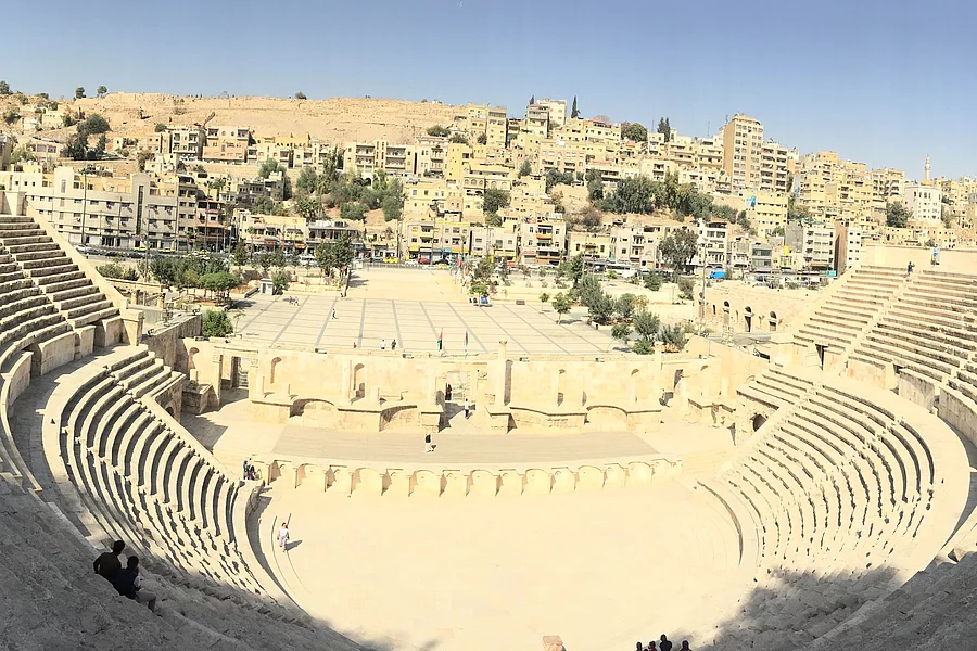 The Roman Theatre in Amman, Jordan.