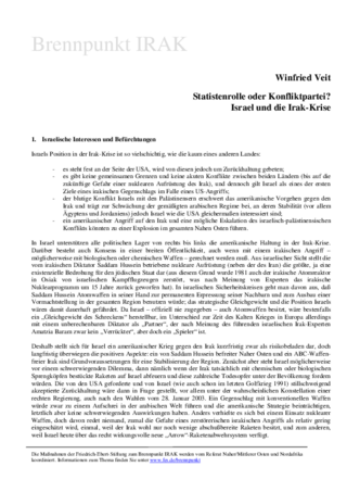 Statistenrolle oder Konfliktpartei?