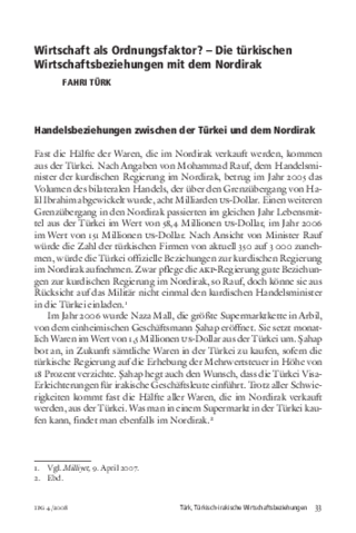 Wirtschaft als Ordnungsfaktor?