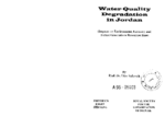 Water quality degradation in Jordan